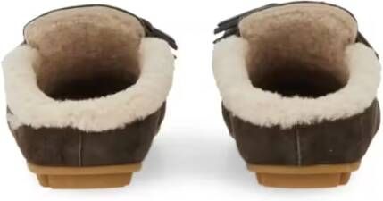 Hogan Suede Slipper Loafer in zwart