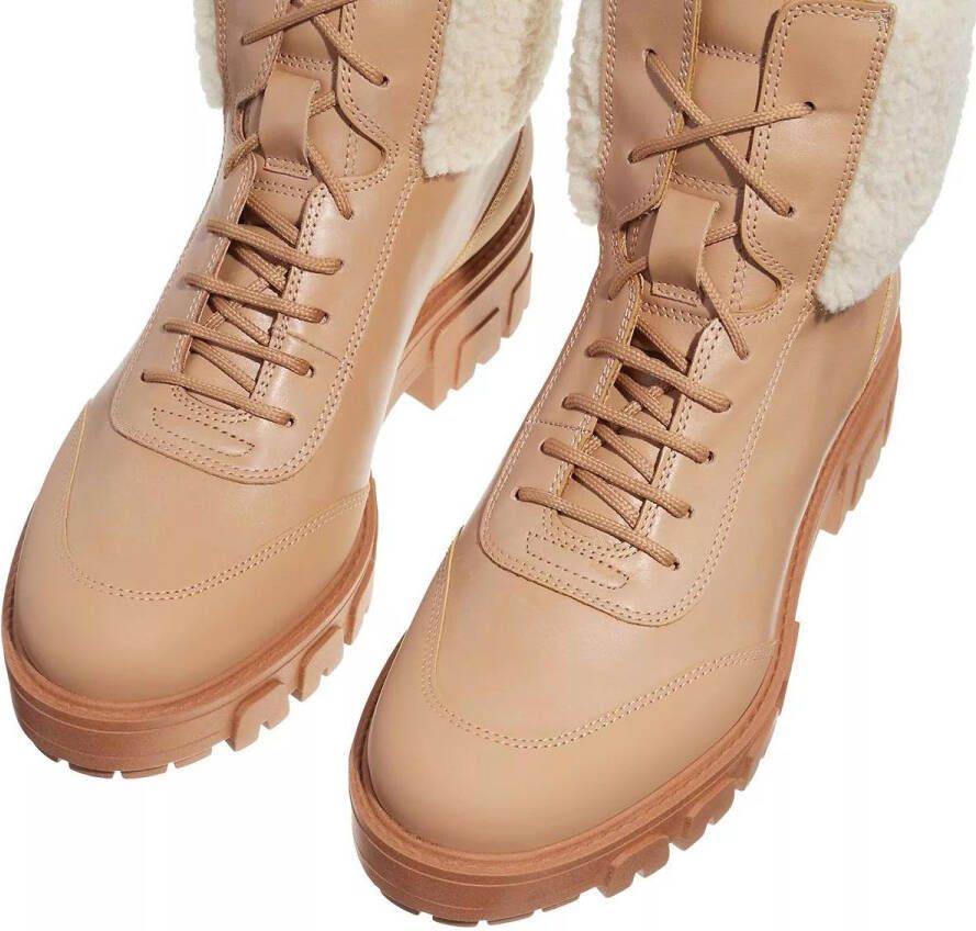 HUGO Boots & laarzen Axel Lace Fur in bruin