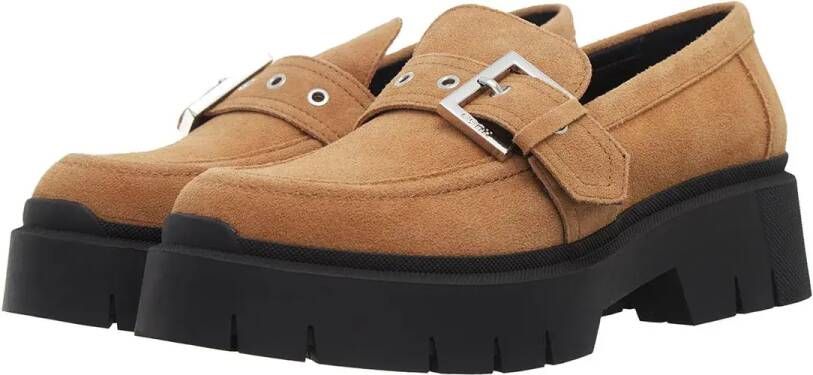 HUGO Loafers Kris Loafer in bruin