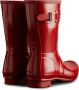 Hunter Women's Original Short Gloss Wellington Boots Military Red - Thumbnail 3
