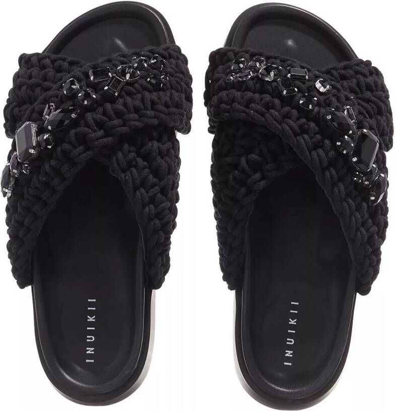 Inuikii Geweven Stenen Sandalen Black Dames - Foto 2