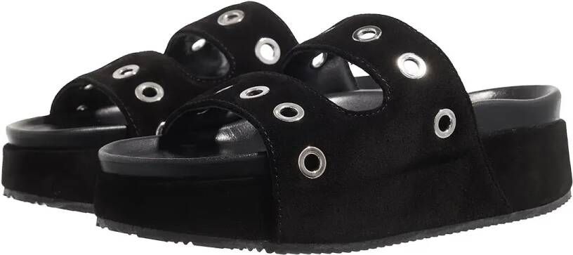 INUIKII Slippers & Mules Suede Studs in zwart