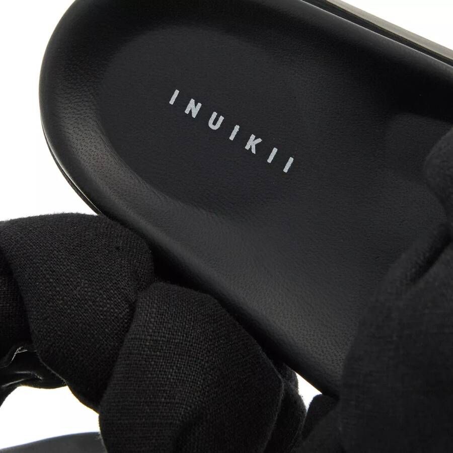 INUIKII Slippers & Mules Oversized Lino Braid in zwart