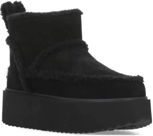 INUIKII Winterlaarzen Classic Low Shearling in zwart