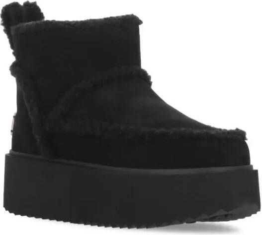 Coccinelle Zwarte Shearling Enkellaarzen Black Dames - Foto 2