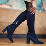 Isabel Bernard Boots & laarzen Vendôme Fem Blaue Nylonstretch Wild in blauw - Thumbnail 1