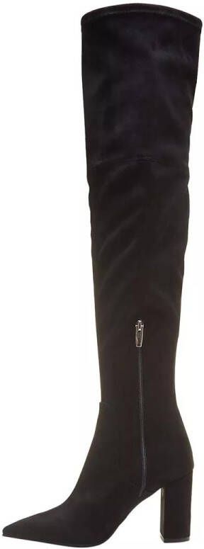 Isabel Bernard Boots & laarzen Vendôme Fem Suede Stretch Overknee Boots in zwart