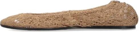 Isabel marant "Belna" Crochet Ballerinas – Gold in goud