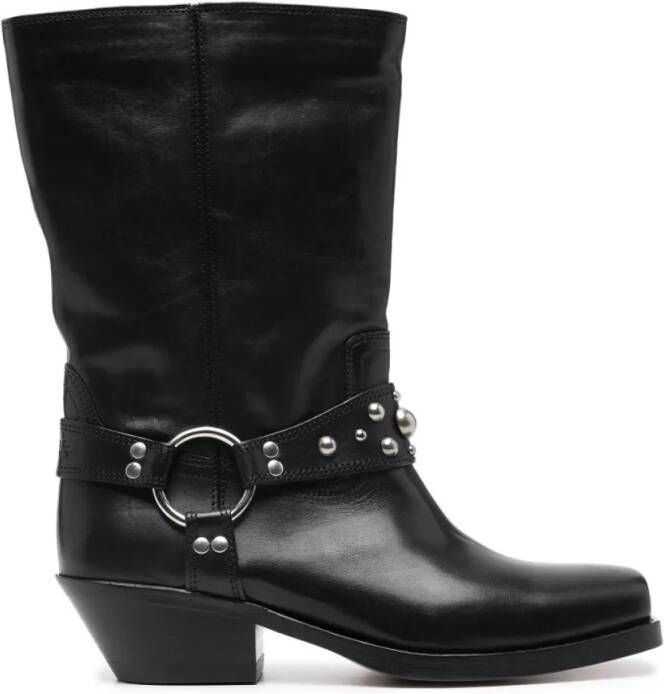 Isabel marant Boots Antya 45Mm Biker Boots in zwart