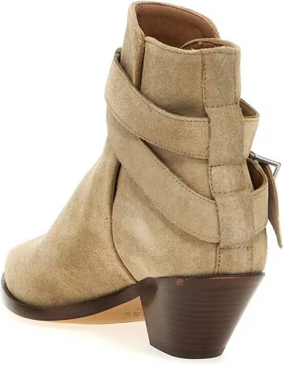 Isabel marant Boots 'Deivy' Ankle Boots in beige