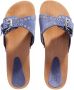 Isabel marant Sandalen Jaso Leather Slides in blauw - Thumbnail 1