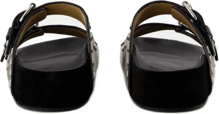 Isabel marant Sandalen Lennyo Gb Sandals Leather Black in zwart