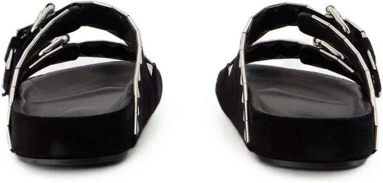 Isabel marant Sandalen Lennyo Sandals Leather Black in zwart