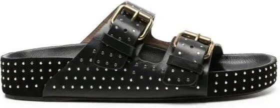 Isabel marant Sandalen Studded Leather Sandals in zwart