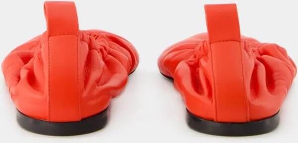 Jil Sander Ballerinas Leather Red in rood
