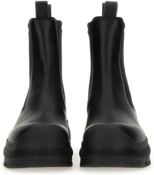 Jil Sander Boots Calf Leather Chelsea Boots in zwart