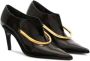 Jil Sander Elegante Zwarte Enkellaarsjes met Lage Hak - Thumbnail 2