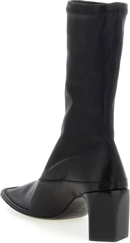Jil Sander Boots Nappa Ankle Boots in zwart