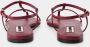 Jil Sander Sandalen Sandals Leather Red in rood - Thumbnail 1