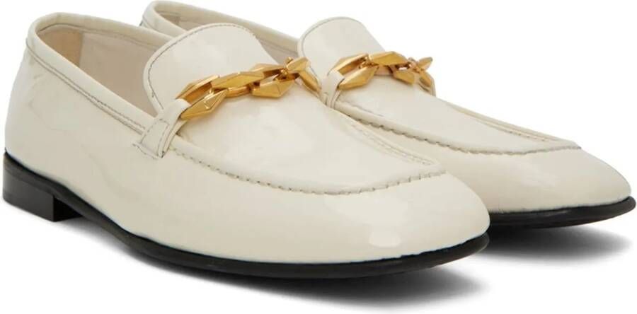 Jimmy Choo Diamond Tilda Loafers in wit