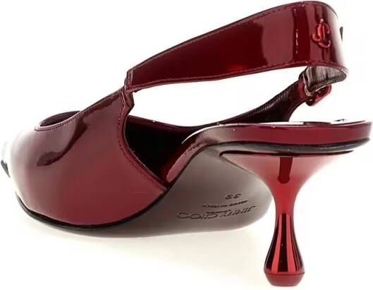 Jimmy Choo Hoge hakken Amel' Slingback in rood