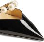 Jimmy Choo Hoge hakken Pointed Toe Pumps With Faux-Pearl Embellishment in zwart - Thumbnail 1