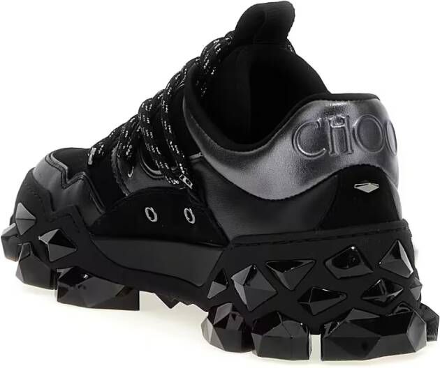Jimmy Choo Low-Top Sneakers 'Diamond X' Sneakers in zwart