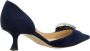 Jimmy Choo Pumps & high heels Melva Dorsay 50mm Seude Pumps in blauw - Thumbnail 1