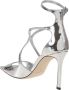 Jimmy Choo Metallic Sandalen Verhoog Stijl Chic Ontwerp - Thumbnail 2