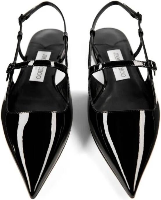 Jimmy Choo Sandalen Pointed Toe Slingback Sandals in zwart