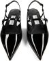 Jimmy Choo Sandalen Pointed Toe Slingback Sandals in zwart - Thumbnail 1