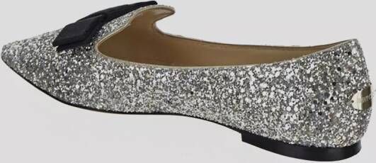 Jimmy Choo Slippers & Mules Gala Ballerina Flats in zilver