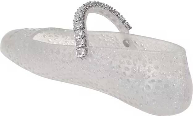 Jimmy Choo The Jelly Clear Tpu Ballet Flats in zilver