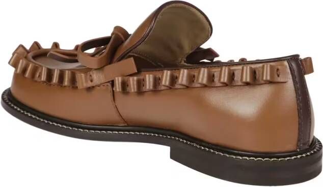 J.W.Anderson Ruffle Moccasins in bruin