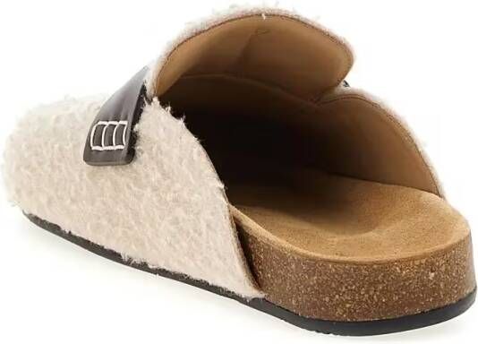 J.W.Anderson Slippers & Mules 'Felt Loafer' Mules in beige