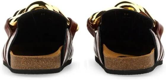 J.W.Anderson Slippers & Mules Glossy Leather Mules in bruin