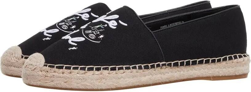 Karl Lagerfeld Espadrilles Kamini Duo Café De Karl Slip On in zwart