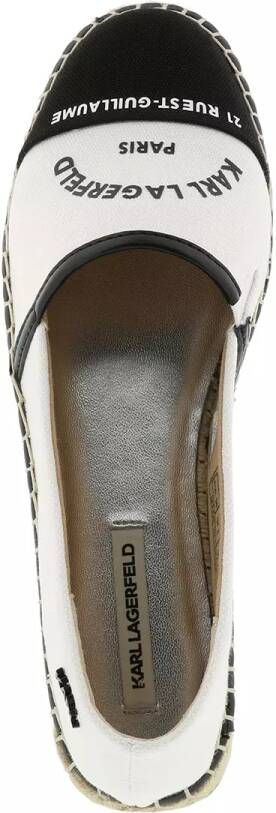 Karl Lagerfeld Espadrilles Kamini Maison Slip On Canvas in wit - Foto 5