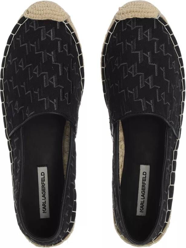 Karl Lagerfeld Espadrilles Kamini Monogram Lo Slip On in zwart - Foto 1