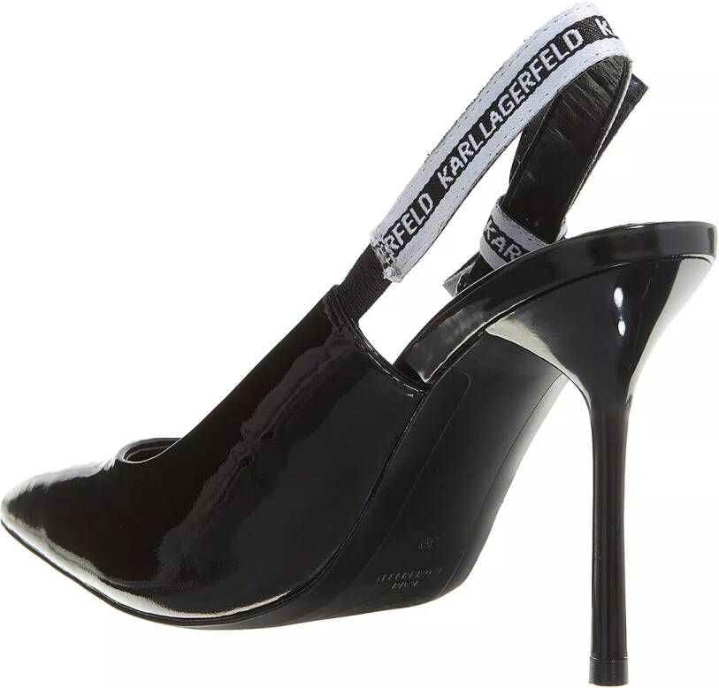 Karl Lagerfeld Hoge hakken Sarabande Ribbon Sling in zwart