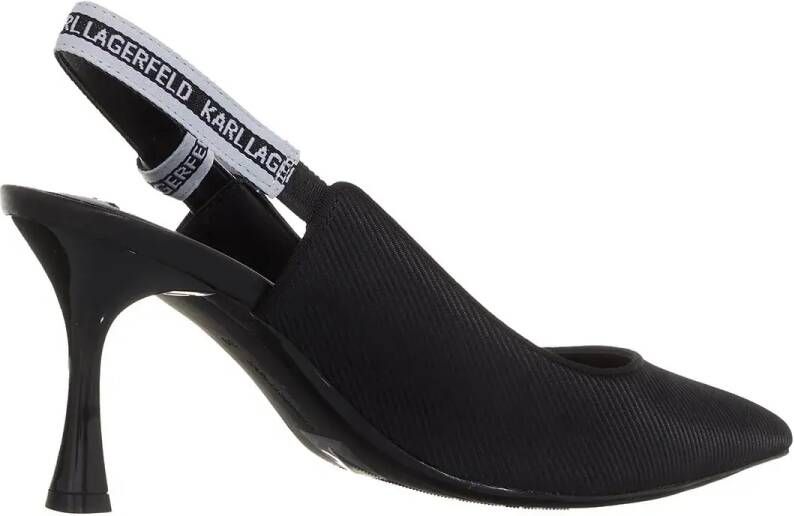 Karl Lagerfeld Hoge hakken Sienna Ribbon Sling in zwart
