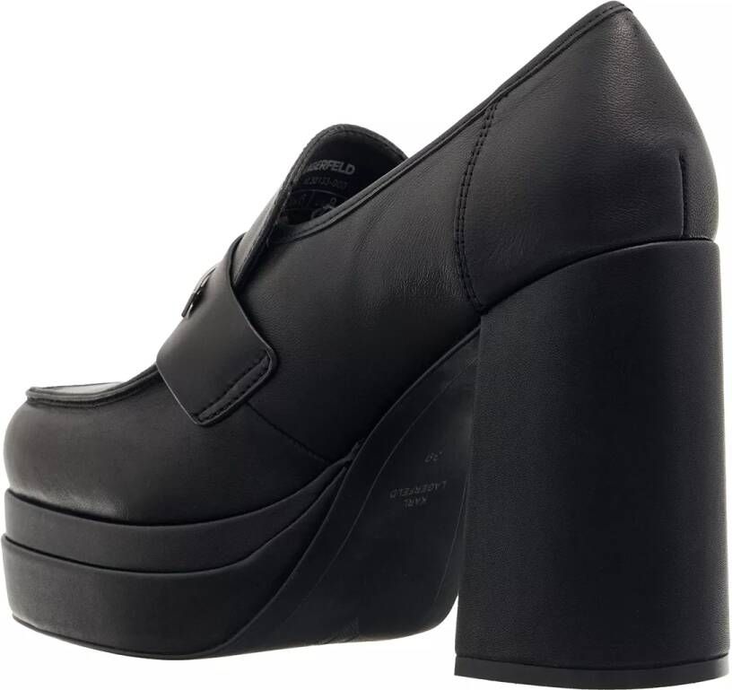 Karl Lagerfeld Loafers & ballerina schoenen Strada Karl Plaque Loafer in zwart