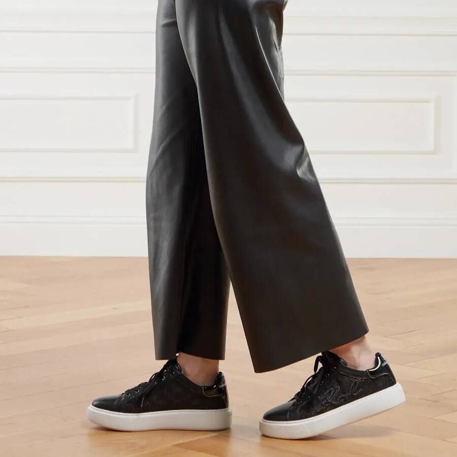 Karl Lagerfeld Low-Top Sneakers Maxi Kup Autograph Lace Lo in zwart