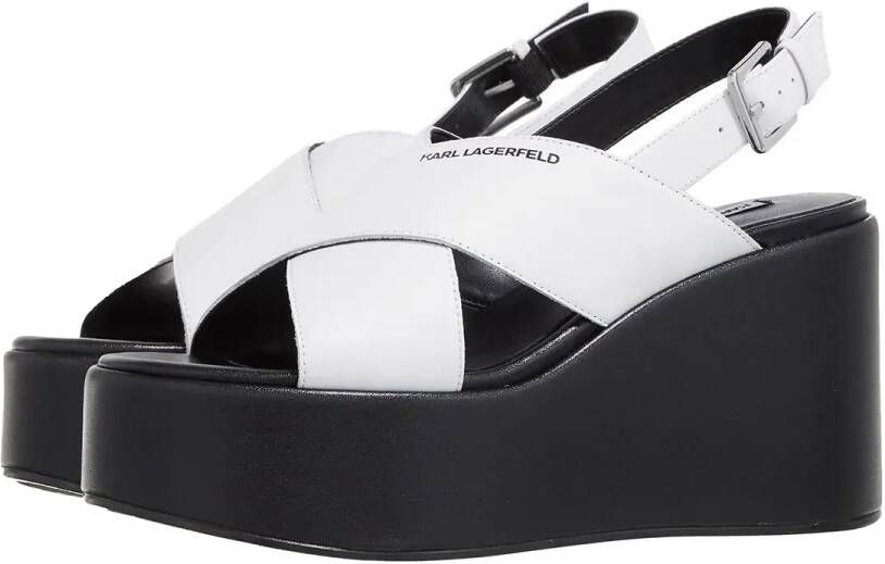 Karl Lagerfeld Sandalen met hak Wendy Kross Strap Sling in wit