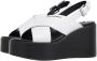 Karl Lagerfeld Sandalen met hak Wendy Kross Strap Sling in wit - Thumbnail 1