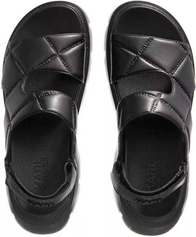 Karl Lagerfeld Sandalen SUN TREKKA Quilted K-Kross Sandal in zwart