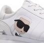 Karl Lagerfeld Witte Leren Suède Veterschoenen White Dames - Thumbnail 2