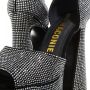 Kat Maconie Kristalversierde Suède Plateau Sandalen Black Dames - Thumbnail 1