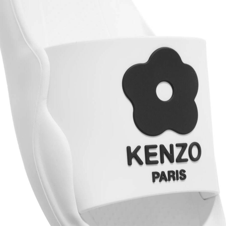 Kenzo Slippers Pool Mules in wit