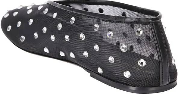 Khaite Ballet Flats With Swarovski Crystal Detail in zwart
